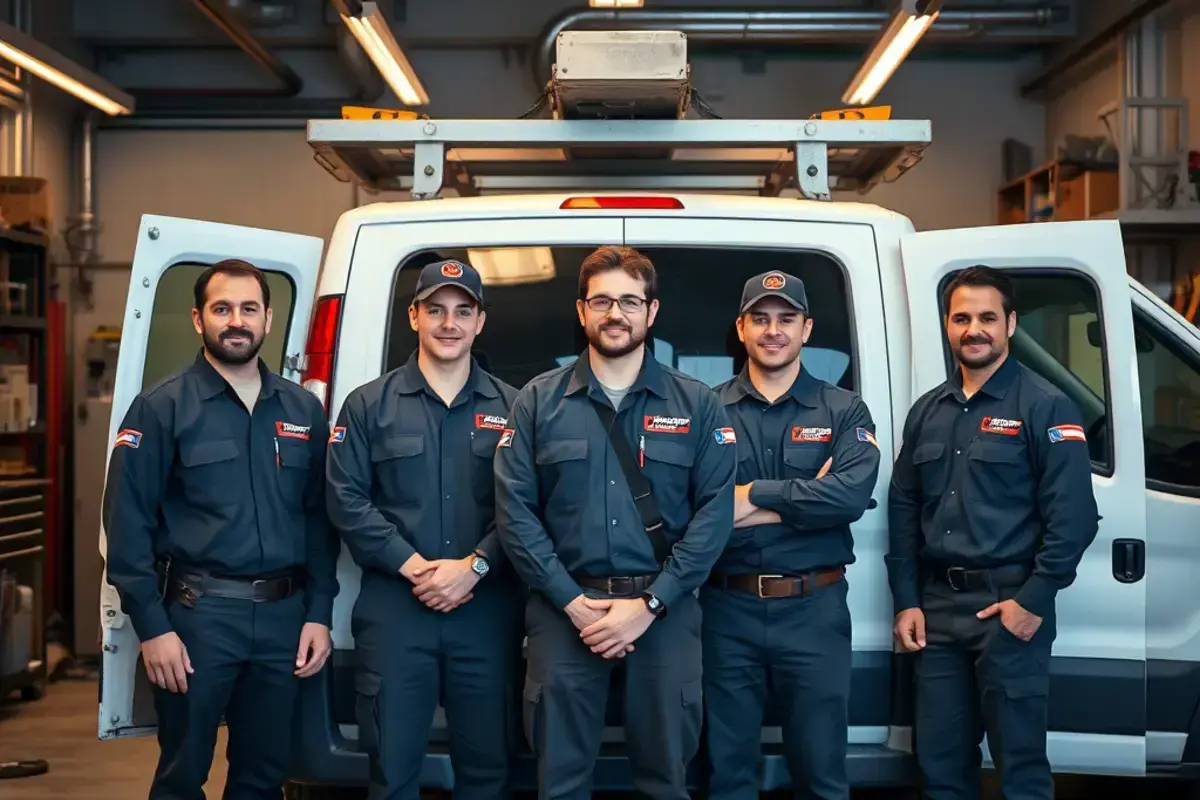 Furnace Service Co. team members together